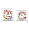 106 Years Loved, 106th Birthday Floral Throw Pillow view 3
