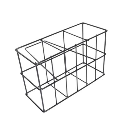 Zerodeko Portable Iron Beer and Bottle Holder Basket Sturdy Storage Rack for Kitchen and Bar Convenient Carrying Shelf for and Display