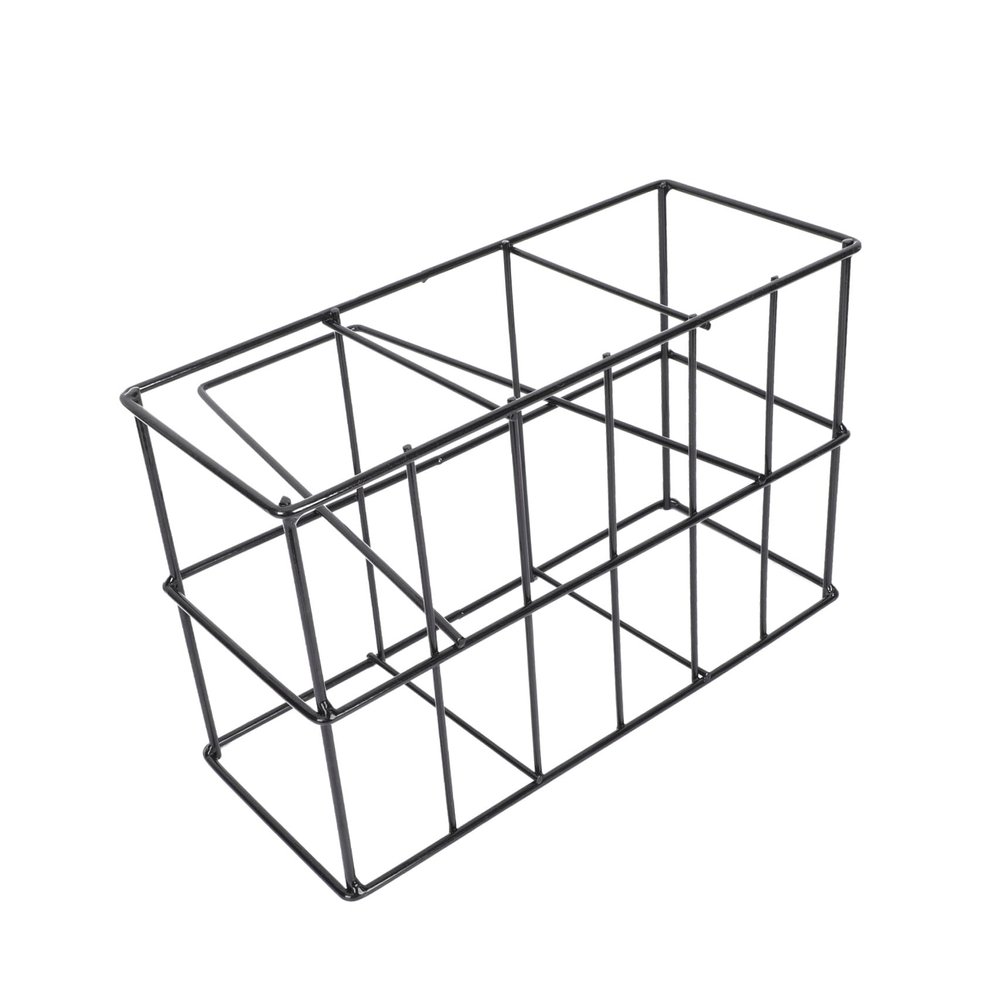 Zerodeko Portable Iron Beer and Bottle Holder Basket Sturdy Storage Rack for Kitchen and Bar Convenient Carrying Shelf for and Display