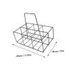 Zerodeko Portable Iron Beer and Bottle Holder Basket Sturdy Storage Rack for Kitchen and Bar Convenient Carrying Shelf for and Display view 2