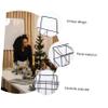 Zerodeko Portable Iron Beer and Bottle Holder Basket Sturdy Storage Rack for Kitchen and Bar Convenient Carrying Shelf for and Display view 3