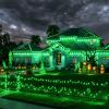 LAMPHOME Halloween String Lights, Extendable Green Christmas Lights Decoration 100 mini Lights 19.6ft UL Certified Mini Bulb St. Patrick's Day String Lights Set for Outdoor Christmas Tree Decor view 4