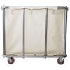 Laundry Cart Commercial,11.35 Bushel Large Industrial Rolling Laundry Hamper with 4 Inch Wheels,Home Heavy Duty Laundry Baskets with Stainless Steel Frame, 260 LBS Load view 3