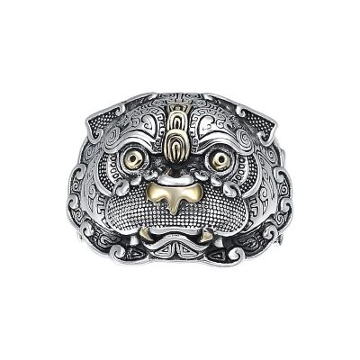 JUNTEN Sterling Silver Feng Shui Pixiu Rings for Men Wealth Lucky Fortune Ring Jewelry Open Adjustable