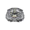 JUNTEN Sterling Silver Feng Shui Pixiu Rings for Men Wealth Lucky Fortune Ring Jewelry Open Adjustable view 1