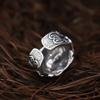 JUNTEN Sterling Silver Feng Shui Pixiu Rings for Men Wealth Lucky Fortune Ring Jewelry Open Adjustable view 4