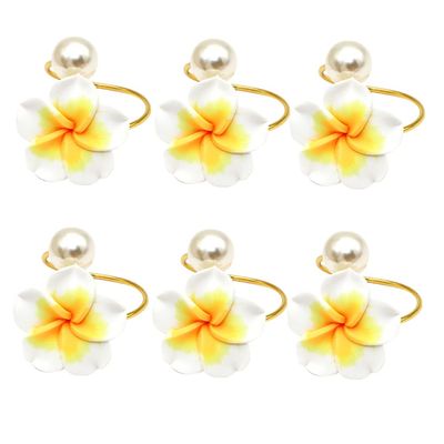 6pcs Elegant Household Napkin Delicate Serviette Buckles for Weddings Dinner Parties and Everyday Use Vivid Decor for Table Settings