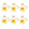 6pcs Elegant Household Napkin Delicate Serviette Buckles for Weddings Dinner Parties and Everyday Use Vivid Decor for Table Settings view 1