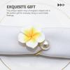 6pcs Elegant Household Napkin Delicate Serviette Buckles for Weddings Dinner Parties and Everyday Use Vivid Decor for Table Settings view 4