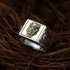 JUNTEN 925 Sterling Silver Feng Shui PIXIU Rings Lucky Wealth Ring for Men Women Adjustable Open view 2