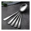 Small Soup Spoon Long Handle Mixing Spoon Ice Cream and Honey Spoon Stainless Steel Spoon Friends Gift Spoon Spoon Suitable for Home Office and Outdoor Use 5 Pieces Coffee Spoon (Color : B) view 1