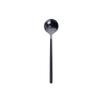 Small Soup Spoon Creative Metal Coffee Spoon Stainless Steel Dessert Small Round Spoon Golden Stirring Spoon Spoon Family Use Soup Spoon Spoon 4 pieces Coffee Spoon (Color : Black) view 1