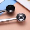 Small Soup Spoon Stainless Steel Digging Spoon Fruit Dessert Spoon Food Bag Sealing Clip Thickened Long-handled Soup Spoon Coffee Spoon (Color : A, Size : 5 Pieces) view 3