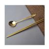 Small Soup Spoon Coffee Stirring Spoon Dessert Spoon Drinking Spoon Soup Spoon Suitable for Home Outdoor Office Coffee Spoon (Color : E) view 1
