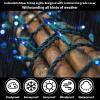 LAMPHOME Blue Christmas Lights,100Lights 19.6ft UL Certified Mini Bulb String Lights, Hanukkah Traditional Light for Outdoor Christmas Tree Garden Holiday Party Patio Wedding Garland Decor view 4