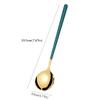 Small Soup Spoon Coffee Stirring Spoon Soup Spoons Stainless Steel Teaspoonn Eating Spoon Spion Cake Dessert Uppoon 5pieces Coffee Spoon (Color : A, Size : 5 pieces) view 2