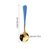 Small Soup Spoon Stainless Steel Spoon Soup Spoon, Round Spoon Deepening Spoon Ice Cream Dessert Spoon Coffee Mixing Spoon 6pcs Coffee Spoon (Size : Large) view 2