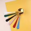 Small Soup Spoon Stainless Steel Spoon Soup Spoon, Round Spoon Deepening Spoon Ice Cream Dessert Spoon Coffee Mixing Spoon 6pcs Coffee Spoon (Size : Large) view 4