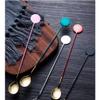 Small Soup Spoon Long Handle Dessert Spoon Spoon Coffee Cereal Mixing Spoon Drinking Soup Spoon Spoon Coffee Spoon (Color : Pink, Size : 4 Pieces) view 3