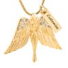 Angel Wing Cremation Jewelry Urn Necklace for Ashes Stainless Steel Urn Pendant Ashes Holder Memorial Jewelry Keepsake Locket,Customize view 1