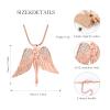 Angel Wing Cremation Jewelry Urn Necklace for Ashes Stainless Steel Urn Pendant Ashes Holder Memorial Jewelry Keepsake Locket,Customize view 2