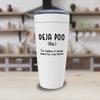 Witty Sarcastic White Viking Tumbler 20oz - Deja Poo Adj. The Feeling of Having Heard This Crap - Funny Meaning Jokes Silly Humorous Hilarious view 3