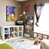 AZSKY Nursery Book Shelves 24 in Set of 3 Walnut Floating Bookshelf for Kids Room Wall Mounted Floating Shelves Solid Nursery Bookshelf Perfect Decor for Kitchen Bedroom Living Room view 2