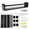 AZSKY Classic Nursery Book Shelves Black Wooden Floating Shelves Wall Bookshelf for Bathroom Decor Kitchen Spice Rack Organizer Kids Room 24 Inch Set of 3 view 3