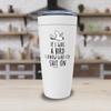 Witty Sarcastic White Viking Tumbler 20oz - If I Was a Bird I Know Who I'd Sht On - Sarcasm Funny Jokes Hilarious Irony Gag Rude Weird Kidding view 3