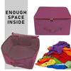 2 Pack Nylon Wardrobe Bag Underbed Moisture Proof Cloth Storage Organiser with Zippered Closure & Handle (Magenta, 38x35.5x25.4 cm) Square By Tradebulk view 4