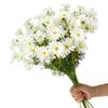 15 Bundles Artificial Flowers White Artificial Daisy Flowers UV Resistant Outdoor Fake Wildflowers with Stems Faux Greenery Shrubs Plants Arrangements for Wedding Decoration Home Garden Decoration view 1
