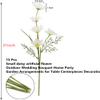 15 Bundles Artificial Flowers White Artificial Daisy Flowers UV Resistant Outdoor Fake Wildflowers with Stems Faux Greenery Shrubs Plants Arrangements for Wedding Decoration Home Garden Decoration view 2
