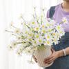 15 Bundles Artificial Flowers White Artificial Daisy Flowers UV Resistant Outdoor Fake Wildflowers with Stems Faux Greenery Shrubs Plants Arrangements for Wedding Decoration Home Garden Decoration view 4
