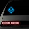 Vesvory 2pcs Baby Bear On Board Sticker for Cars Reflective Baby On Board Sign Kids On Board Car Safety Warning Sticker Decal for Car Trucks Laptops Baby On Board Decal (Blue) view 4