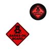 Vesvory 2pcs Baby Bear On Board Sticker for Cars Reflective Baby On Board Sign Kids On Board Car Safety Warning Sticker Decal for Car Trucks Laptops Baby On Board Decal (Red) view 2