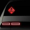 Vesvory 2pcs Baby Bear On Board Sticker for Cars Reflective Baby On Board Sign Kids On Board Car Safety Warning Sticker Decal for Car Trucks Laptops Baby On Board Decal (Red) view 4