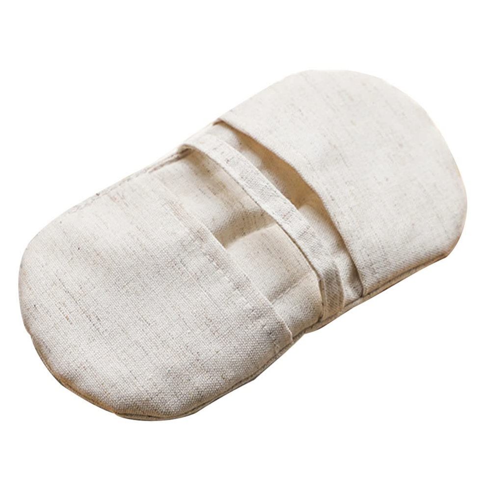 Japanese Style Heat Insulation Gloves Cotton and Linen Oven Mitt Non-Slip Cooking Baking Mitts for Microwave Barbecue and Pot Handling