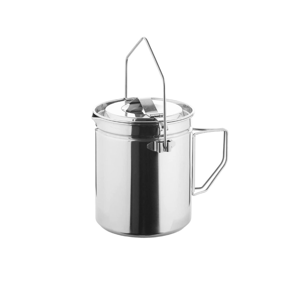 Fire-Maple Antarcti 1.2L Camping Pot with Lid | SUS304 Stainless Steel Bushcraft Gear | Hangable Campfire Cooking Equipment
