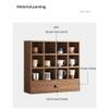 MNSRRN Coffee Cup Storage Rack, Cup Storage Rack, Table Surface Bookshelf, Display Cabinet Retro Wooden Coffee Tea Cup Holder,B view 4