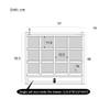 MNSRRN Wooden Coffee Cup Rack, Storage Display Grid Coffee Cup, Tea Cup Holder Solid Wood Water Cup Lattice Rack view 2