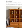 MNSRRN Wooden Coffee Cup Rack, Storage Display Grid Coffee Cup, Tea Cup Holder Solid Wood Water Cup Lattice Rack view 3