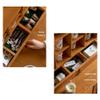 MNSRRN Wooden Coffee Cup Rack, Storage Display Grid Coffee Cup, Tea Cup Holder Solid Wood Water Cup Lattice Rack view 4