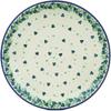 Polmedia Polish Pottery Dinner Plate - Olive Branch Pattern Handmade in Boleslawiec Poland by Ceramika Artystyczna + Certificate of Authenticity view 1