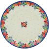 Polmedia Polish Pottery Dinner Plate - Spring's Arrival Pattern Handmade in Boleslawiec Poland by Ceramika Artystyczna + Certificate of Authenticity view 1