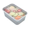 Restaurantware Futura 32 Ounce Meal Prep Containers With Lids 100 Microwavable To Go Containers - Insert Sold Separately Disposable Silver Plastic Food Containers With Lids For Lunch Or Take Out view 1