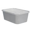 Restaurantware Futura 32 Ounce Meal Prep Containers With Lids 100 Microwavable To Go Containers - Insert Sold Separately Disposable Silver Plastic Food Containers With Lids For Lunch Or Take Out view 2