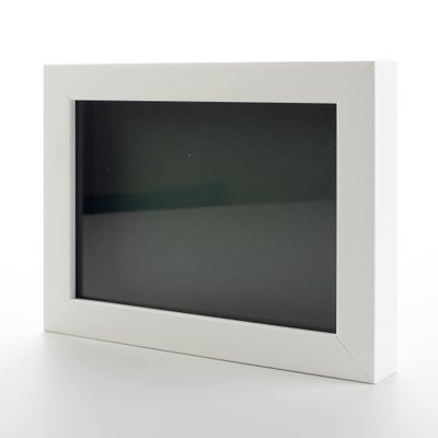 10x20 Shadow Box White Solid Pine Wood Display Frame with Green Acid-Free Backing UV Acrylic & Hanging Hardware with 0.75" Usable Depth and 0.75" Frame Moulding Width