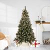 Real Touch Pre-lit Snow Valley Pine Artificial Christmas Tree - 6.5' - Clear Lights view 1