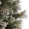 Real Touch Pre-lit Snow Valley Pine Artificial Christmas Tree - 6.5' - Clear Lights view 3