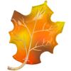 Anagram 44836 Satin Infused Fall Leaf Foil Mylar Party Balloon, 34", Multicolor, Pack of 1 view 1